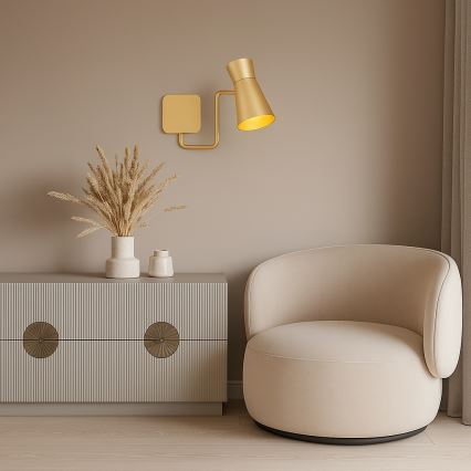 Argon 8884 - Wandleuchte LORD 1xE14/7W/230V goldfarben