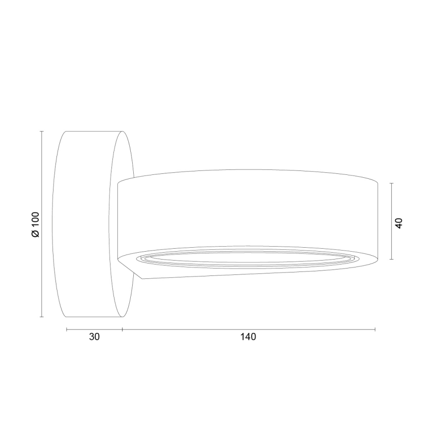 Argon 8897 - Wandleuchte LOTUS 1xGX53/12W/230V weiß