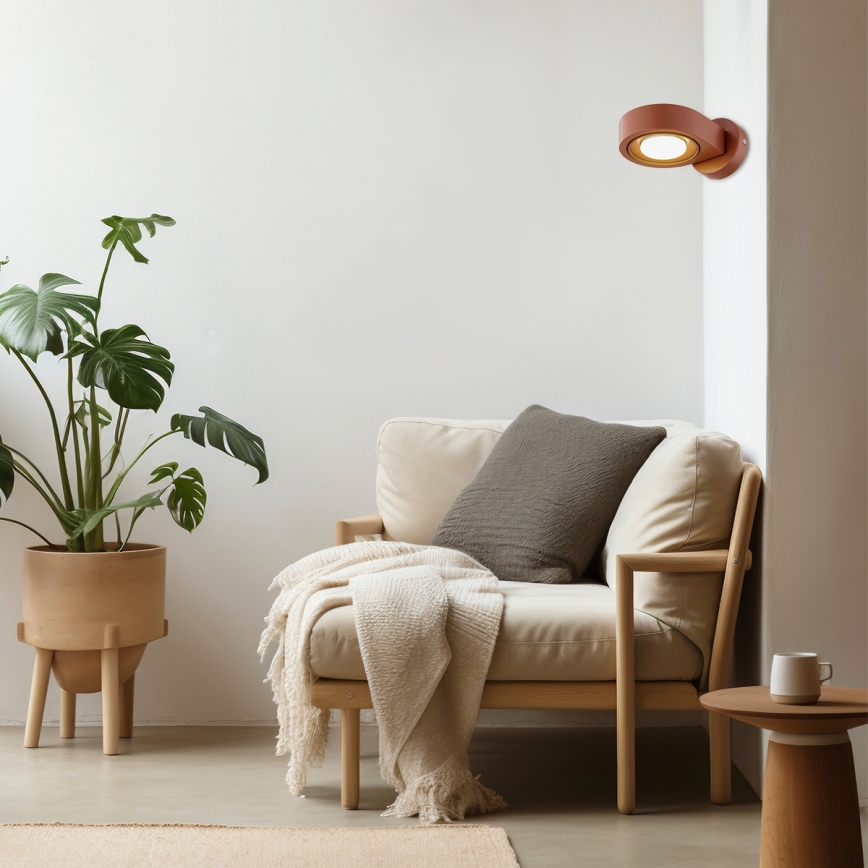 Argon 8902 - Wandleuchte LOTUS 1xGX53/12W/230V, Terrakotta