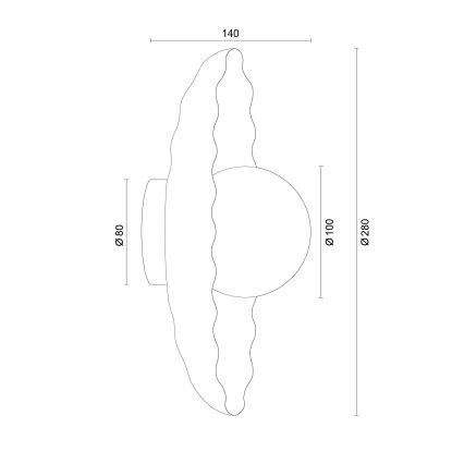 Argon 8934 - Wandleuchte BOLL 1xG9/6W/230V weiß