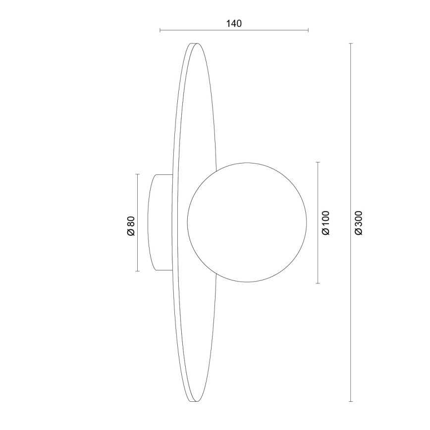 Argon 8935 - Wandleuchte BOLL 1xG9/6W/230V blau