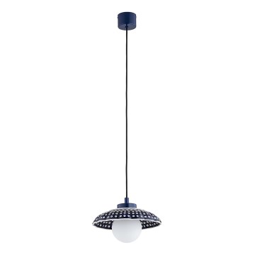 Argon 8948 - Pendelleuchte BOLL mit Kabelaufhängung 1xG9/6W/230V blau