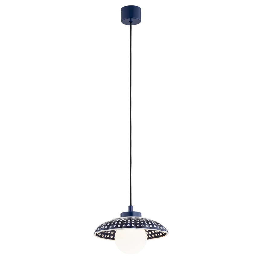 Argon 8948 - Pendelleuchte BOLL mit Kabelaufhängung 1xG9/6W/230V blau