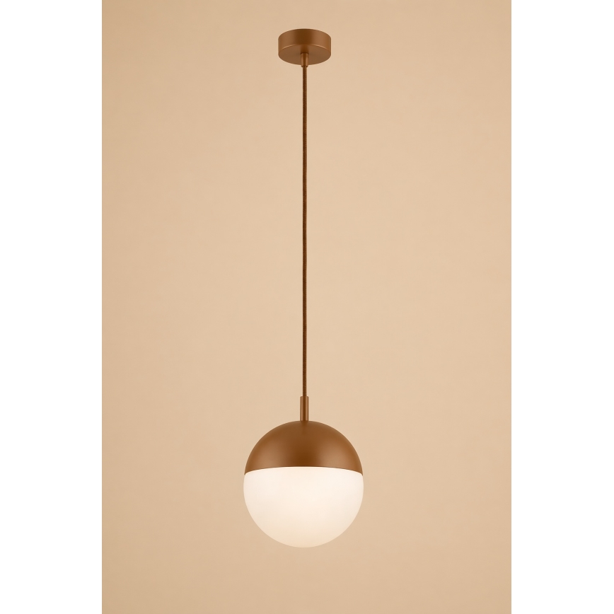 Argon 8998 - Außen-Pendelleuchte an Kabel LIV 1xE27/15W/230V IP44 braun