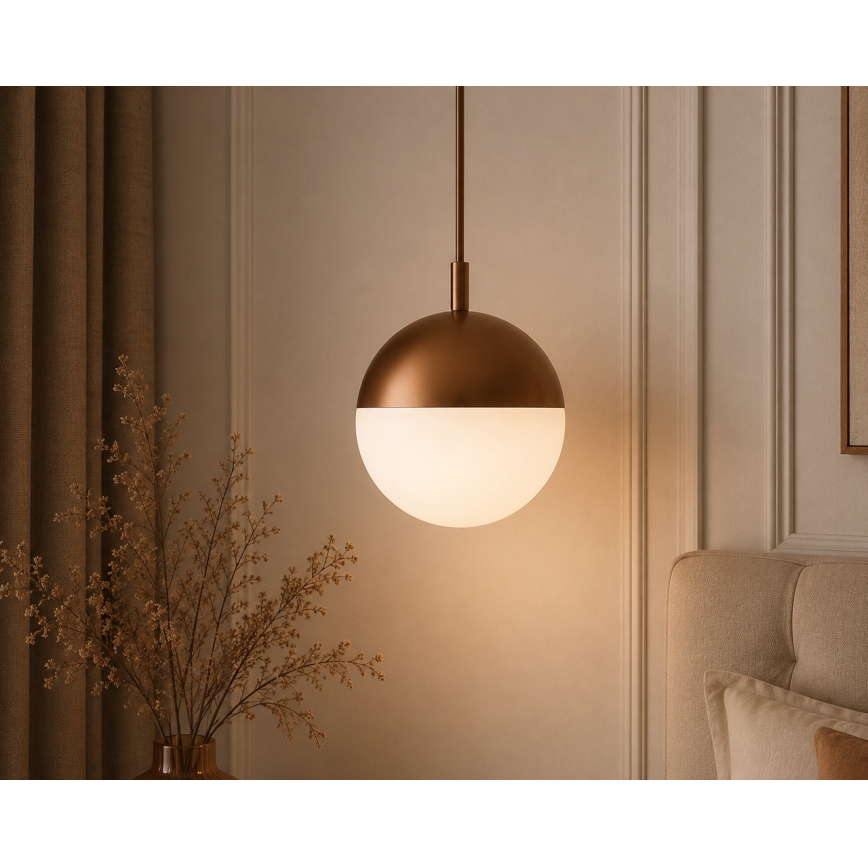 Argon 8998 - Außen-Pendelleuchte an Kabel LIV 1xE27/15W/230V IP44 braun