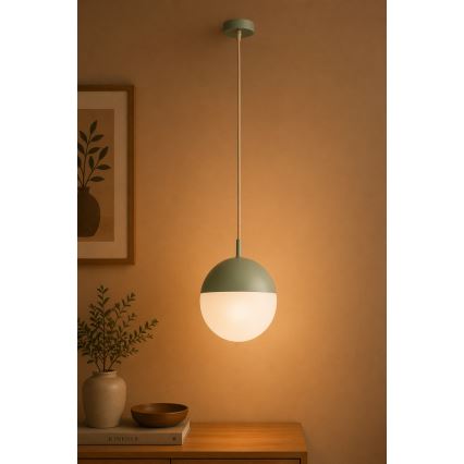 Argon 8999 - Außen-Pendelleuchte mit Kabel LIV 1xE27/15W/230V IP44 grün