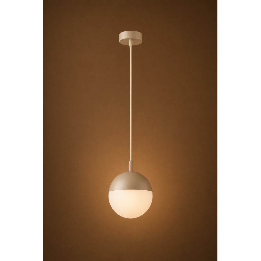 Argon 9001 - Außen-Pendelleuchte an Kabel LIV 1xE27/15W/230V IP44 beige