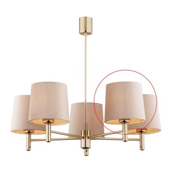 Argon - Ersatzlampenschirm für Kronleuchter und Wandleuchte PONTE E27 beige