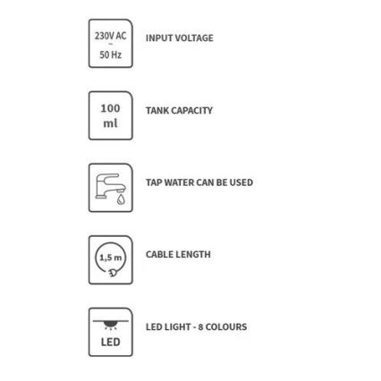 Aroma-Diffusor (LED-RGBW) LED/8W/230V 100 ml Eule