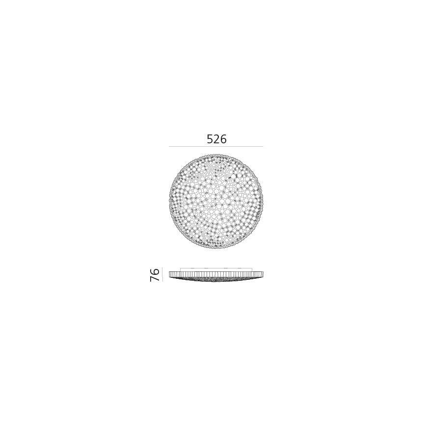 Artemide 0210010APP - Dimmbare LED-Deckenleuchte CALIPSO LED/50W/230V 3000K