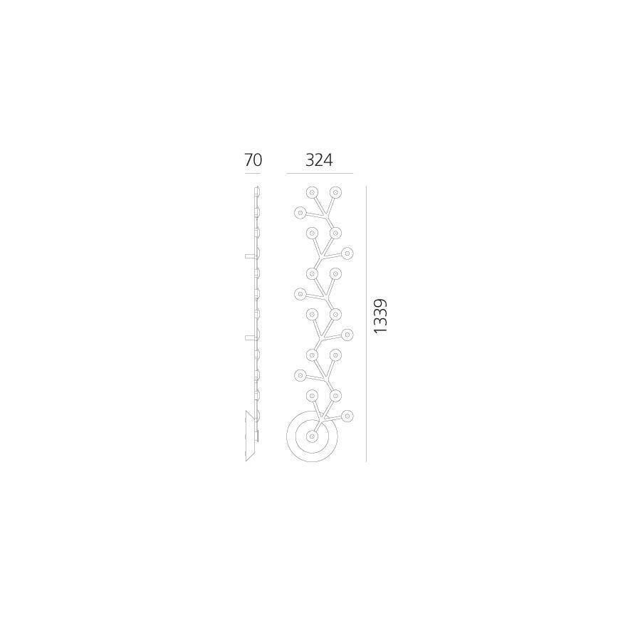 Artemide 1596050APP - Dimmbare LED-Deckenleuchte NET LED/45W/230V 3000K