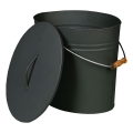 Ascheeimer mit Deckel 24 l anthrazit
