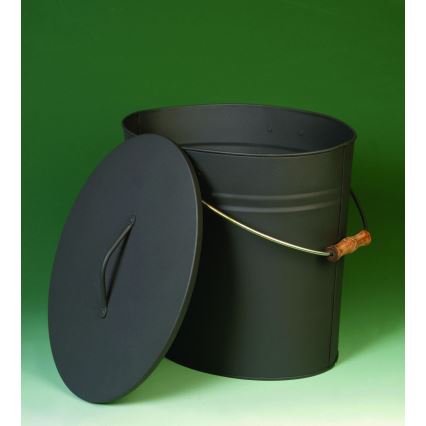 Ascheeimer mit Deckel 24 l anthrazit