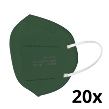 Atemschutzmaske FFP2 NR CE 0598 dunkelgrün 20 Stk.