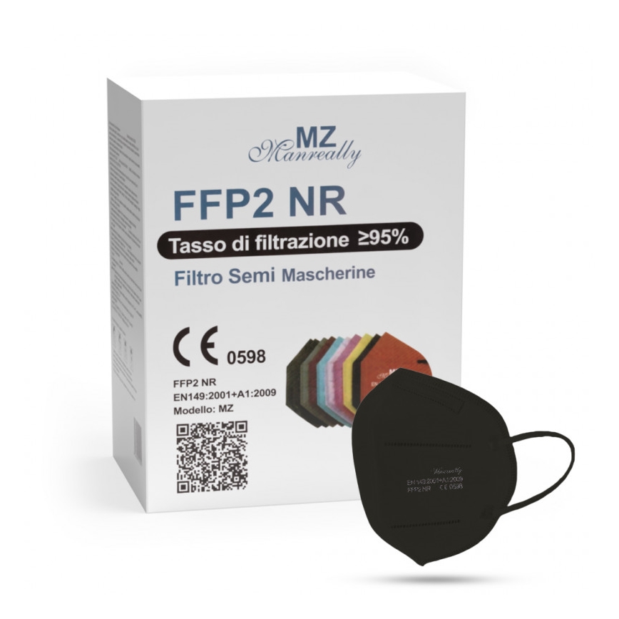 Atemschutzmaske FFP2 NR CE 0598 schwarz 1St.