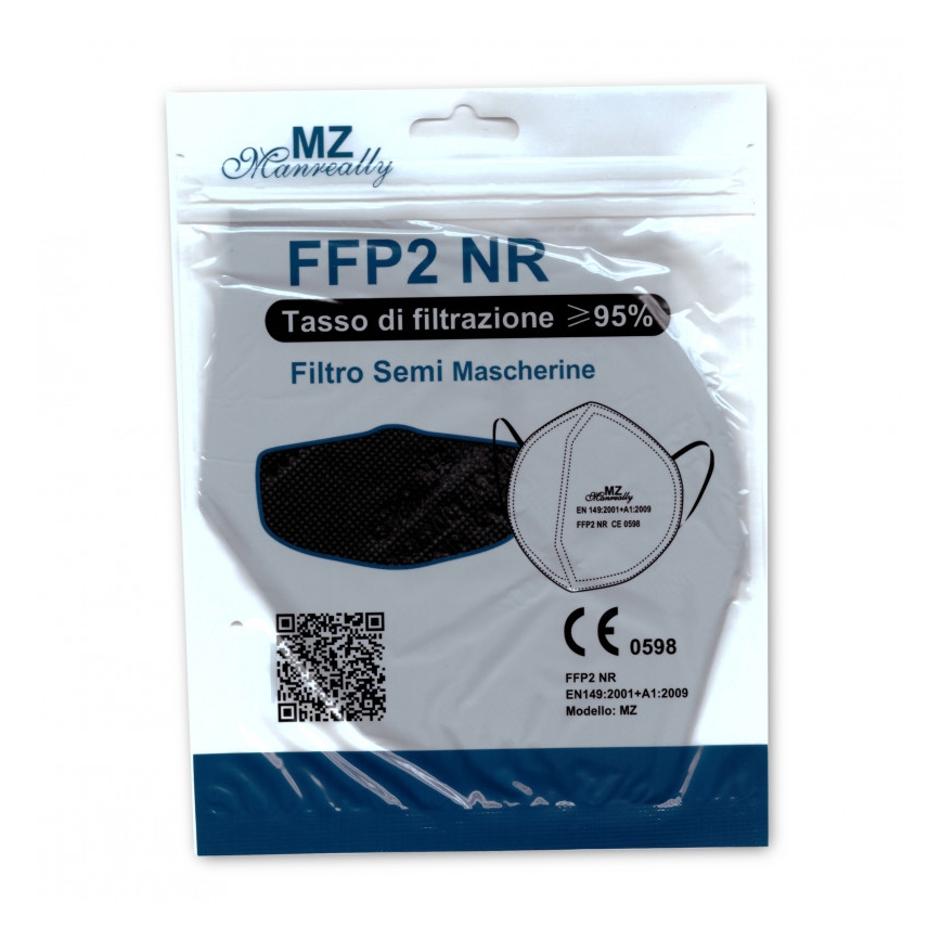 Atemschutzmaske FFP2 NR CE 0598 schwarz 1St.