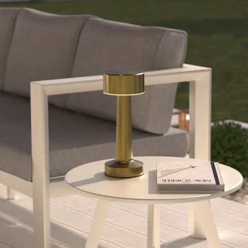 Atmosphera - Aufladbare LED-Outdoor-Tischleuchte mit Touch-Funktion HALTO LED/5V 1800 mAh IP44