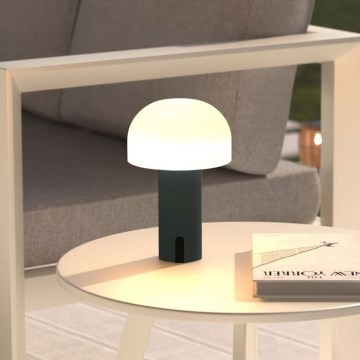 Atmosphera - Aufladbare LED-Outdoor-Tischleuchte mit Touch-Funktion JANY LED/3,7V 22 cm 2200 mAh IP44 schwarz