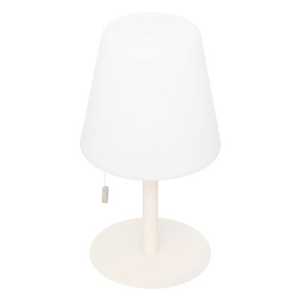Atmosphera - Aufladbare Outdoor-Tischleuchte (LED RGBW) ZACK LED/3,7V 1200 mAh IP44 beige