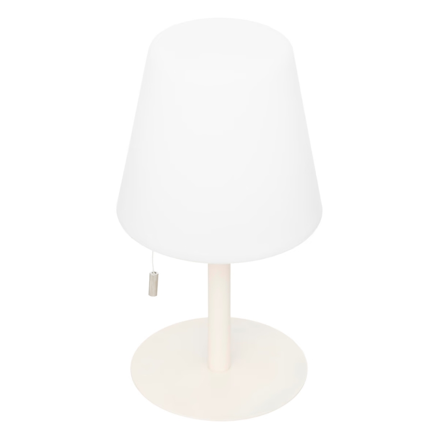 Atmosphera - Aufladbare Outdoor-Tischleuchte (LED RGBW) ZACK LED/3,7V 1200 mAh IP44 beige