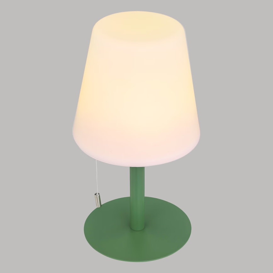 Atmosphera - Aufladbare Outdoor-Tischleuchte (LED RGBW) ZACK LED/3,7V 1200 mAh IP44 grün