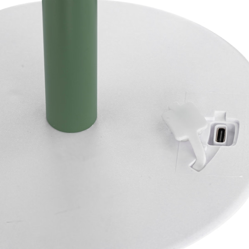Atmosphera - Aufladbare Outdoor-Tischleuchte (LED RGBW) ZACK LED/3,7V 1200 mAh IP44 grün