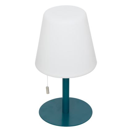 Atmosphera - Aufladbare Outdoor-Tischleuchte (LED RGBW) ZACK LED/3,7V 1200 mAh IP44 türkisfarben