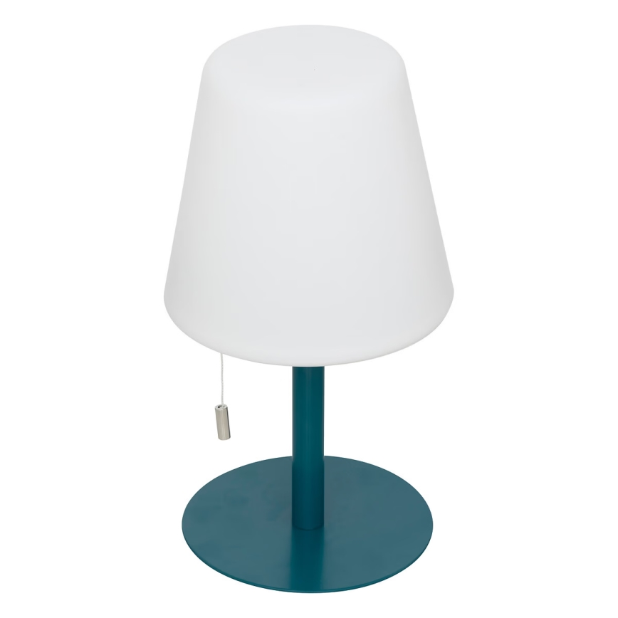 Atmosphera - Aufladbare Outdoor-Tischleuchte (LED RGBW) ZACK LED/3,7V 1200 mAh IP44 türkisfarben