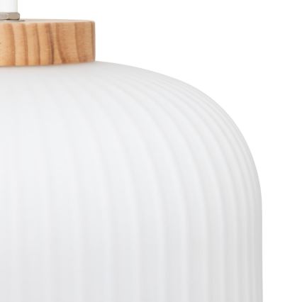 Atmosphera - Hängeleuchte am Kabel TRAVIS 1xE27/25W/230V Kiefernholz