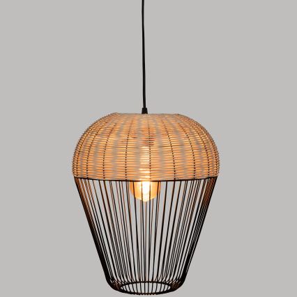 Atmosphera - Hängeleuchte ANEA 1xE27/40W/230V Rattan