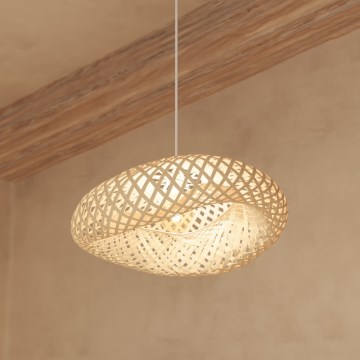 Atmosphera - Hängeleuchte BEDDY 1xE27/40W/230V Bambus