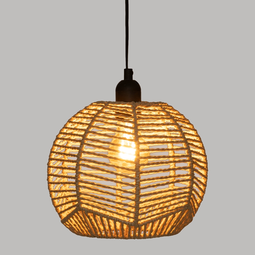 Atmosphera - Hängeleuchte CAREN 1xE27/40W/230V Jute