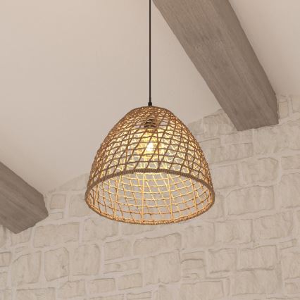 Atmosphera - Hängeleuchte JADA 1xE27/40W/230V Rattan