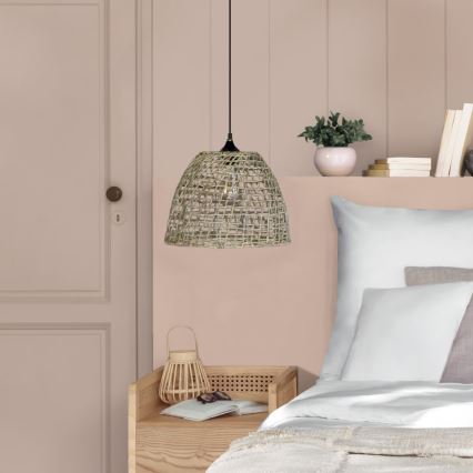 Atmosphera - Hängeleuchte JADA 1xE27/40W/230V Rattan