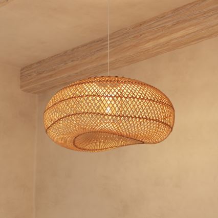 Atmosphera - Hängeleuchte JENY 1xE27/40W/230V Rattan
