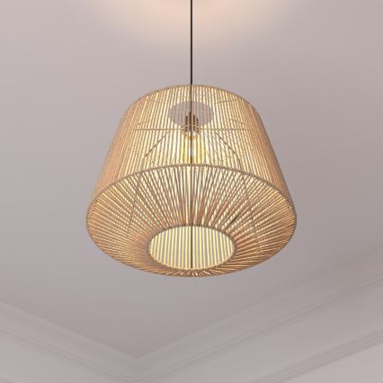 Atmosphera - Hängeleuchte JILY 1xE27/40W/230V Jute