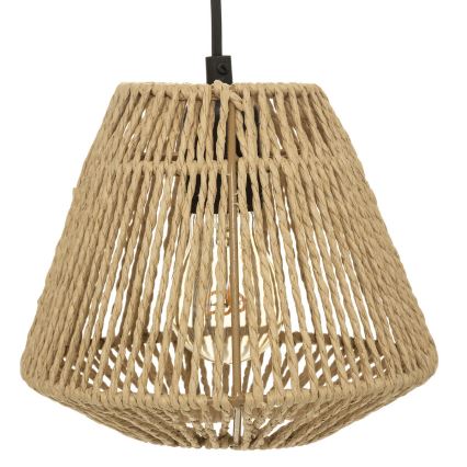 Atmosphera - Hängeleuchte JILY 3xE27/40W/230V Jute