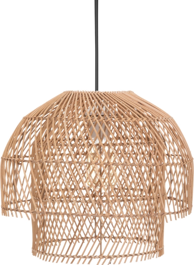 Atmosphera - Hängeleuchte KERY 1xE27/40W/230V Rattan