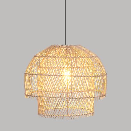 Atmosphera - Hängeleuchte KERY 1xE27/40W/230V Rattan