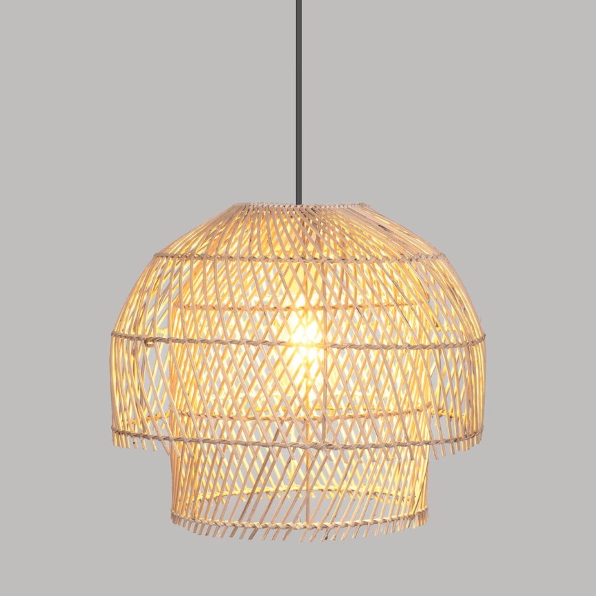 Atmosphera - Hängeleuchte KERY 1xE27/40W/230V Rattan