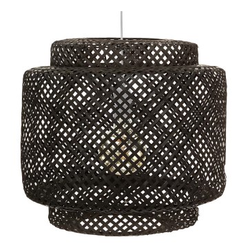 Atmosphera - Hängeleuchte LIBY 1xE27/40W/230V Bambus/schwarz
