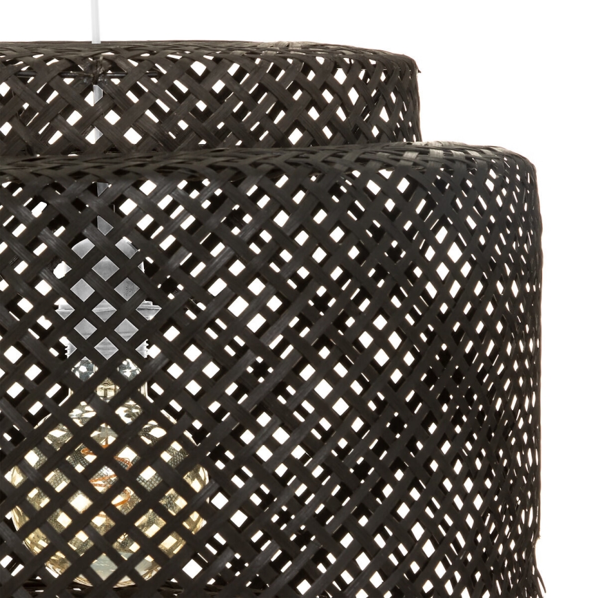 Atmosphera - Hängeleuchte LIBY 1xE27/40W/230V Bambus/schwarz