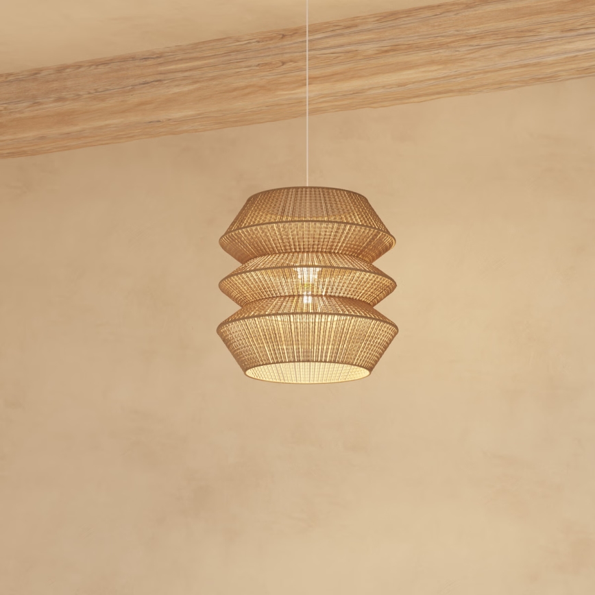 Atmosphera - Hängeleuchte LIZA 1xE27/40W/230V Jute