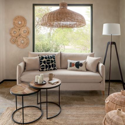 Atmosphera - Hängeleuchte ORI 1xE27/40W/230V Rattan