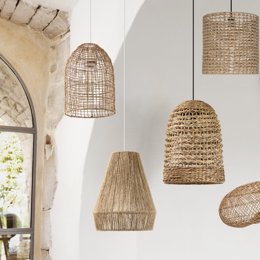 Atmosphera - Hängeleuchte PALM 1xE27/40W/230V Jute