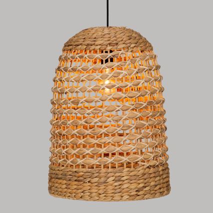 Atmosphera - Hängeleuchte SAND 1xE27/40W/230V Rattan/Wasserhyazinthe