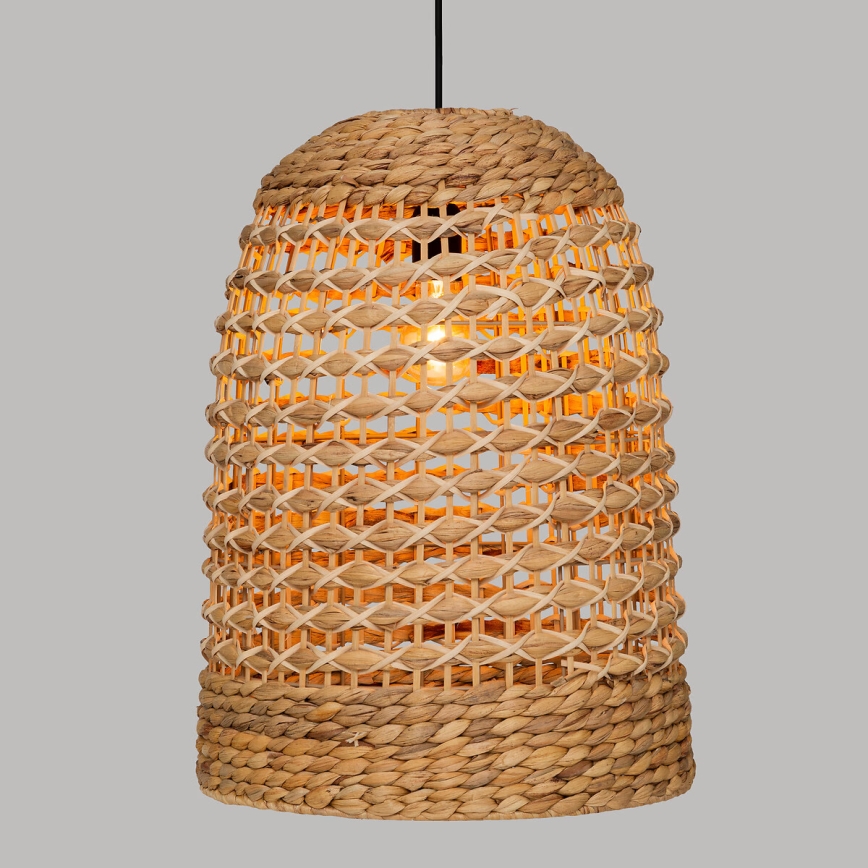 Atmosphera - Hängeleuchte SAND 1xE27/40W/230V Rattan/Wasserhyazinthe