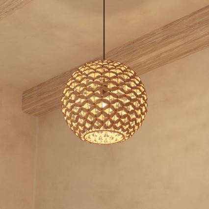 Atmosphera - Hängeleuchte SAND 1xE27/40W/230V Wasserhyazinthe
