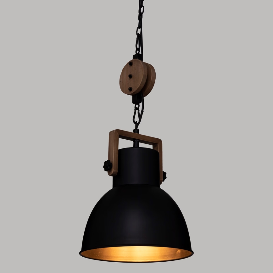 Atmosphera - Hängeleuchte SILAS 1xE27/40W/230V Kiefer