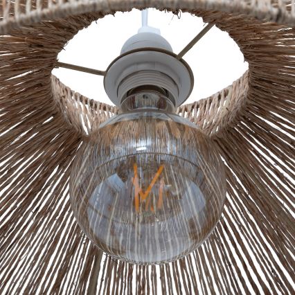 Atmosphera - Hängeleuchte ZELIA 1xE27/40W/230V Jute